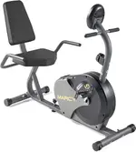 MARCY NS-716R 11.00 x 22.00 x 31.00" with Adjustable Resistance and Transport Wheels Magnetic Recumbent Bike  – Thumbnail 1